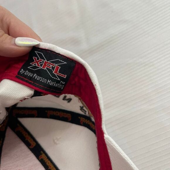 XFL San Francisco Demons Cap Hat StrapBack Drew Pearson Vintage One Size Fits - Picture 6 of 7